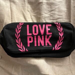 Victoria's Secret Black and Pink Makeup Bag